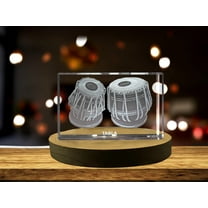 Tabla 3D Engraved Crystal 3D Engraved Crystal Keepsake/Gift/Decor/Collectible/Souvenir