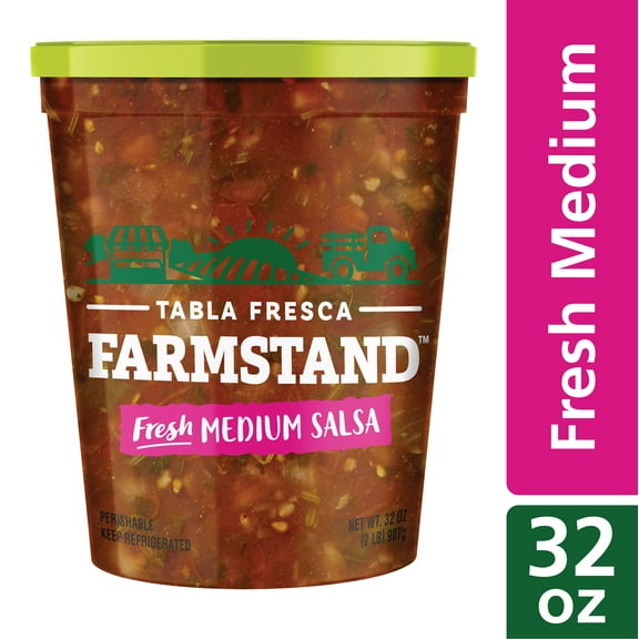 Tabla Fresca Farmstand Fresh Medium Salsa, 32 oz, Gluten-Free, Refrigerated