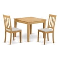 thumbnail image 1 of Table & 2 Dining Room Chairs, Oak, 1 of 1