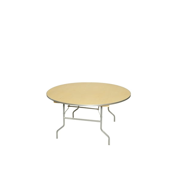 Table - 48" WFT Series Russian Birch Wood Round - Metal Edge