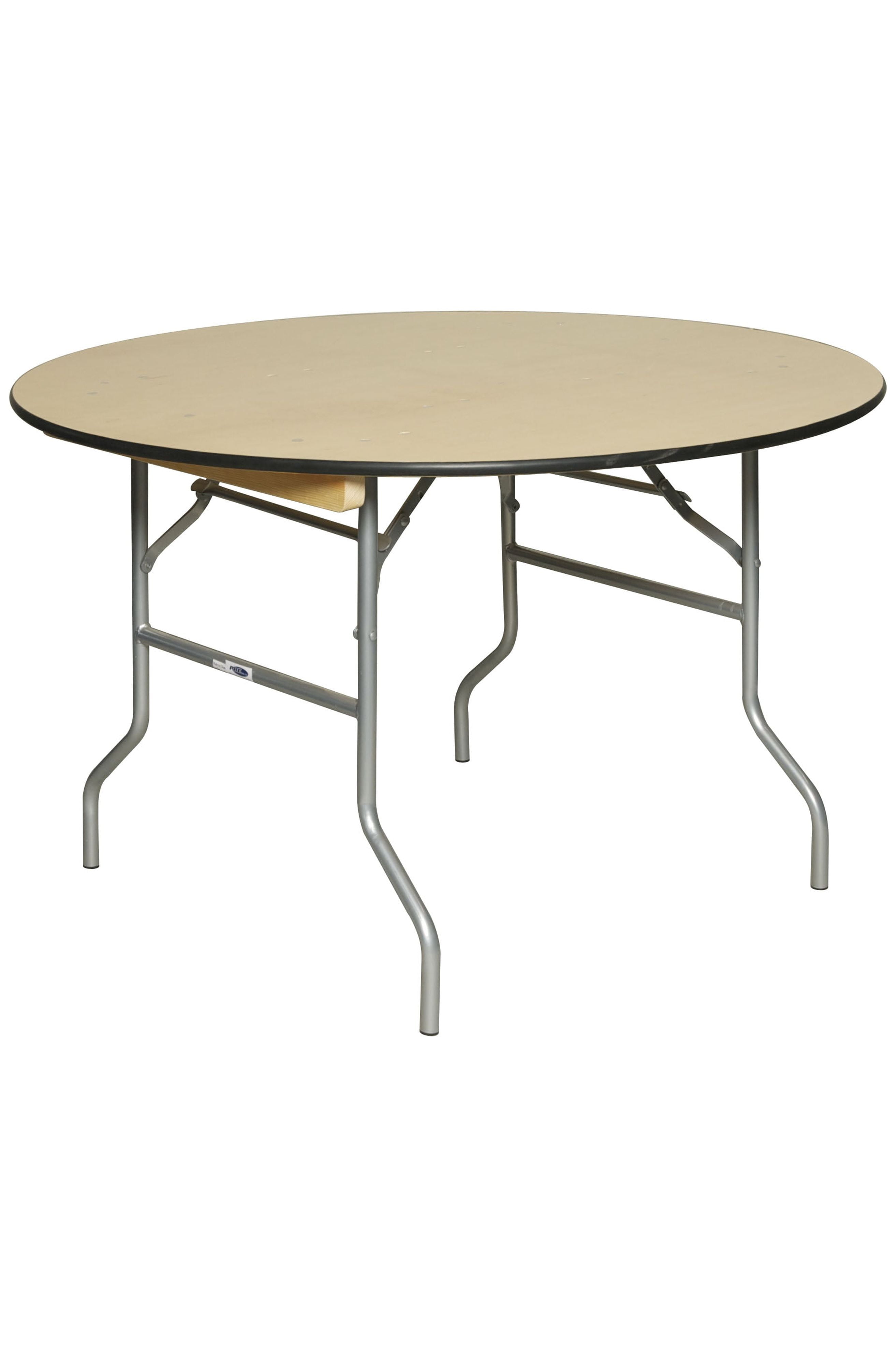 Table - 48" WFT Series Russian Birch Wood Round - Rubber Edge