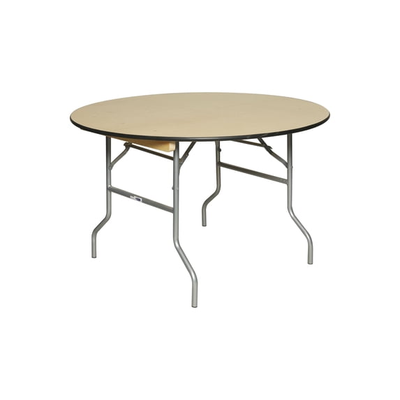 Table - 48" WFT Series Russian Birch Wood Round - Rubber Edge