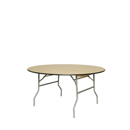 Table - 60" WFT Series Birch Wood Round - Rubber Edge