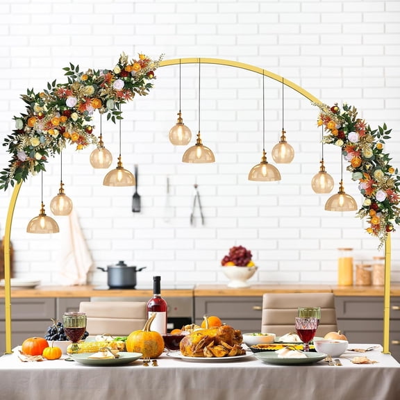 Table Arch Stand Adjustable 100inL x 53inH for Party Decor | Sturdy metal, Easy , . for weddings, birthdays, showers. Decorate with /balloons/LED lights.