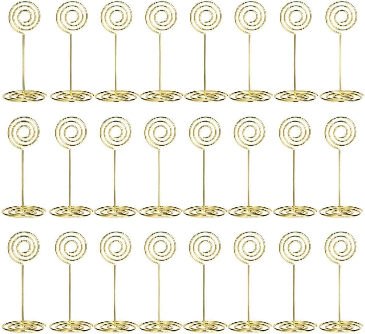 Table Card Holders - 24 Pack Wire Shape Place Card Holders Table Number ...