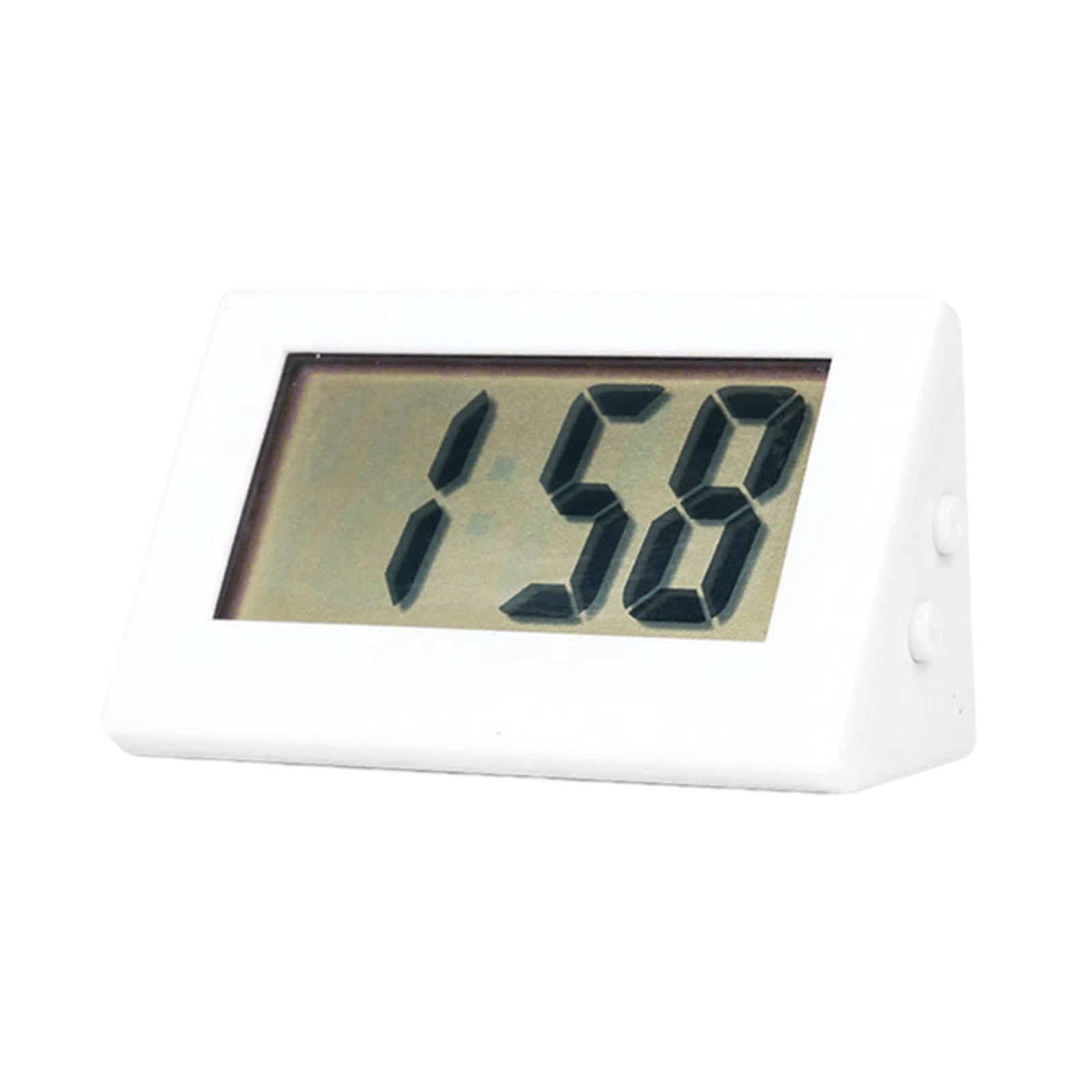 Table Clock Digital Battery Operated LCD Display Mute Mode Saving PS ...