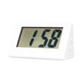 thumbnail image 1 of Table Clock Digital Battery Operated LCD Display Mute Mode Saving PS Material Nordic for Kitchen Study Living Room Bedroom - White, 1 of 8