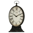thumbnail image 1 of Table Clock Mantel PARIS Iron Wood New ZT-1509, 1 of 1