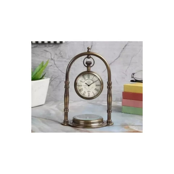Table Clock Roman Number Dial Antique Style Desk Clock Hanging Home Office Decor With Special Antique Table Clock Decorative