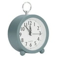 Table Clock Simple Mediterranean Style Loudly Alarm Silent Ticking