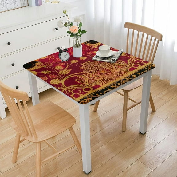 Table Cloth Decorative Tablecover Washable Square Tablecloths, Dining, Buffet Parties & Wedding Use, - Thanksgiving/Christmas