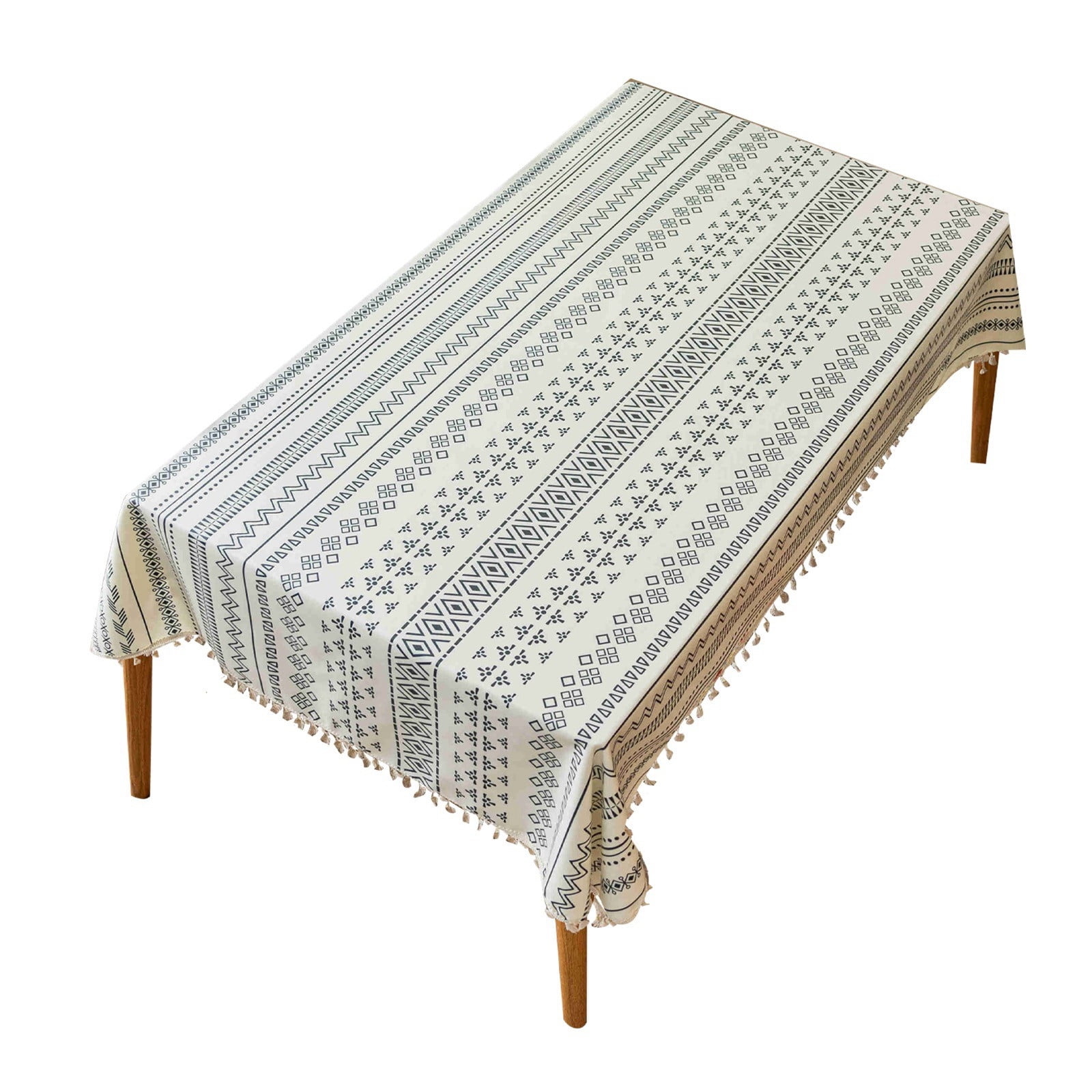 Table Cloth Disposable Cloth Art National Wind Rectangle Tassel Eat