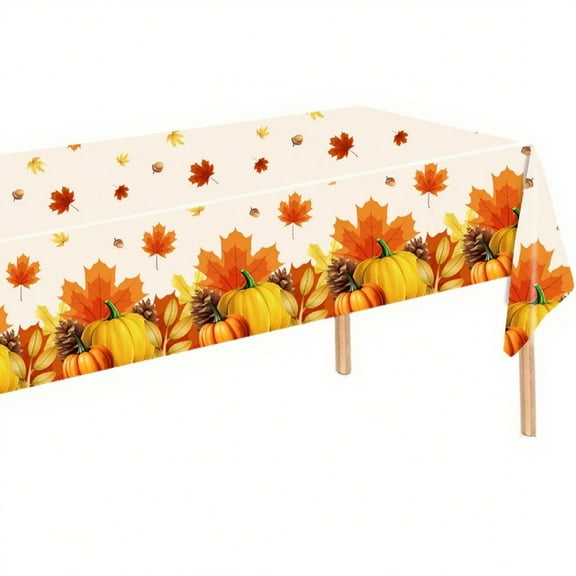 Table Cloth,Halloween Tablecloth With Pumpkin And Autumn Design Ideal For Halloween Decor