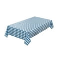 thumbnail image 1 of Table Cloth Polyester Antependium Blue Checkered Tablecloth, 1 of 2