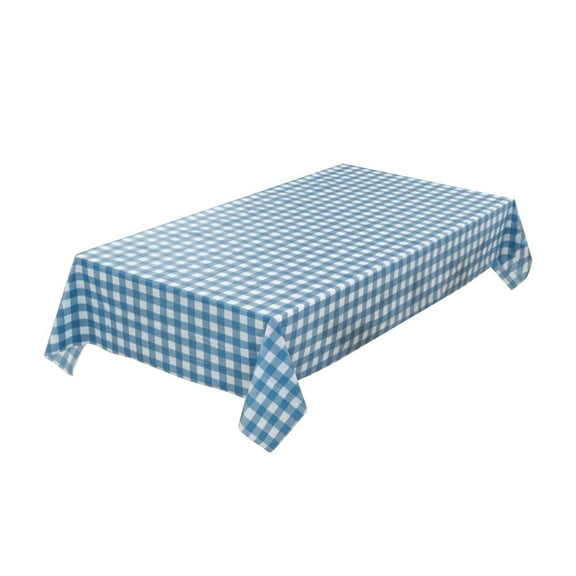 Table Cloth Polyester Antependium Blue Checkered Tablecloth