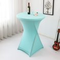 thumbnail image 1 of Table Cloth Polyester Antependium Cocktail Solid Color Polyester Round Banquet Elastic Table Cover（60 × 110Cm)Daphne, 1 of 6