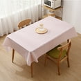thumbnail image 1 of Table Cloth Polyester Antependium Disposable Tablecloth（137X152Cm)With Pink Checkered Pattern, 1 of 2