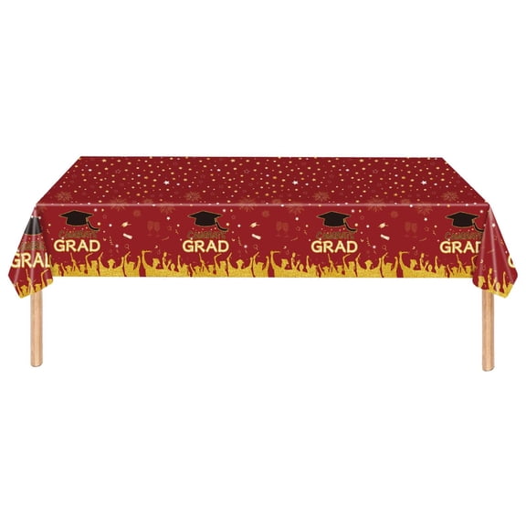 Table Cloth Polyester Antependium Graduation Season Tablecloth 2022 Red Graduation Season Tablecloth 137 * 274