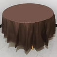 thumbnail image 1 of Table Cloth Polyester Antependium Round Table Set Coffee Colored Round 213Cm, 1 of 8