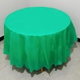 thumbnail image 1 of Table Cloth Polyester Antependium Round Table Set Dark Green Round 213Cm, 1 of 9