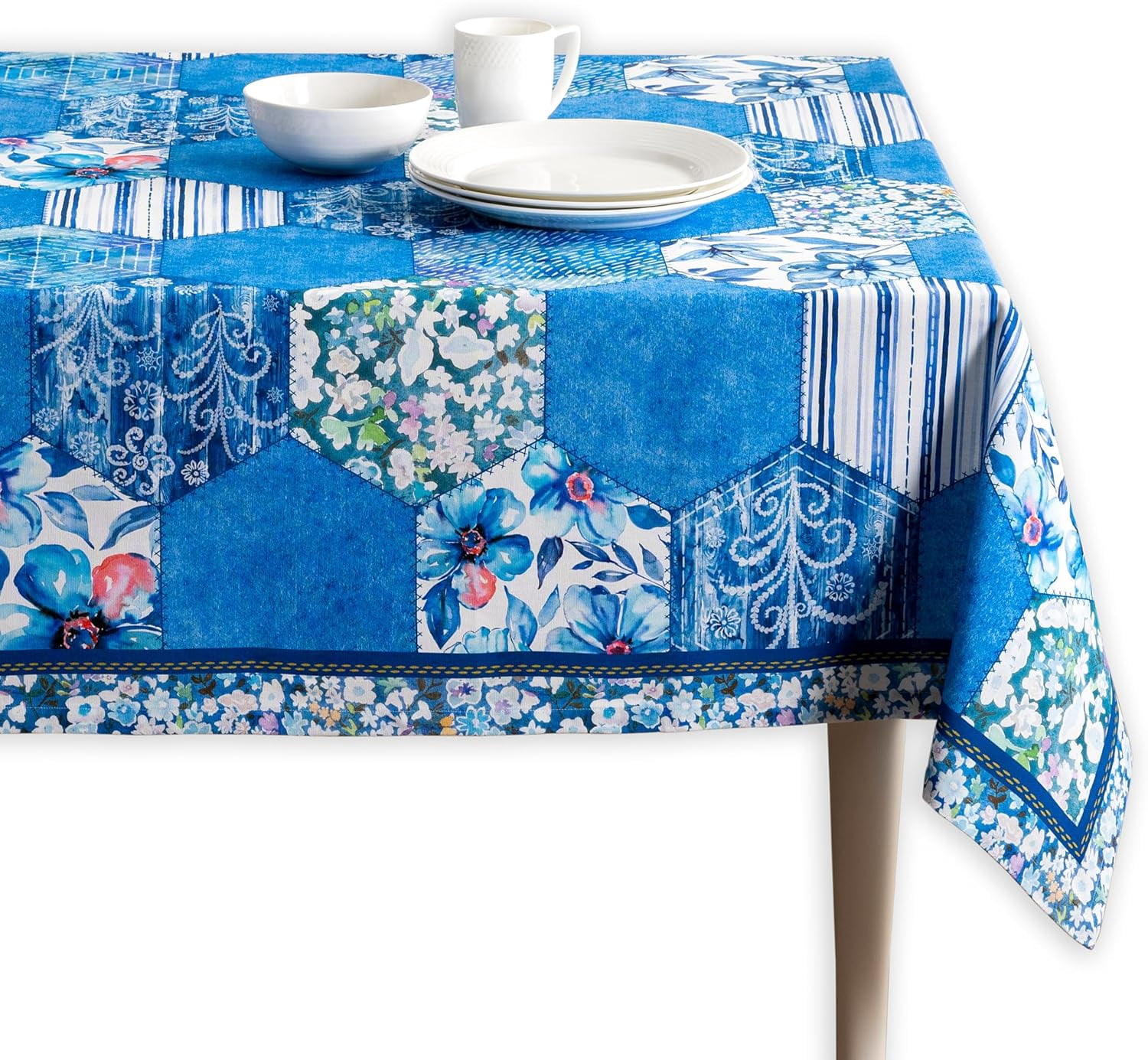 Table Cloth Rectangle Table 100% Cotton 60 x 120 Inches Tablecloth ...
