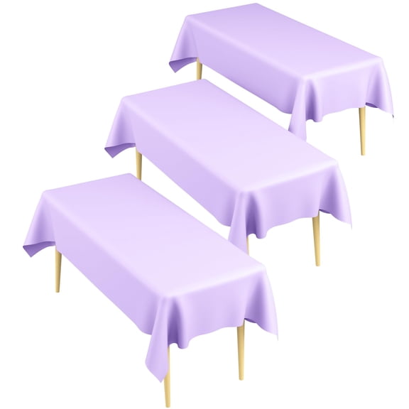 Table Cloth Rectangle Table 3 Pack White and Gold Tablecloth Plastic Table Cloth Disposable White Gold Table Cloths for Parties Plastic Table Cover for Birthday Wedding Party Decorations 54 x 108 Inch