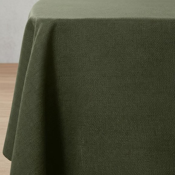 Table Cloth Rectangle Table Cover Faux Linen Wrinkle Free and Waterproof Moss Green Rectangle Tablecloth for Kitchen Dining Party Wedding