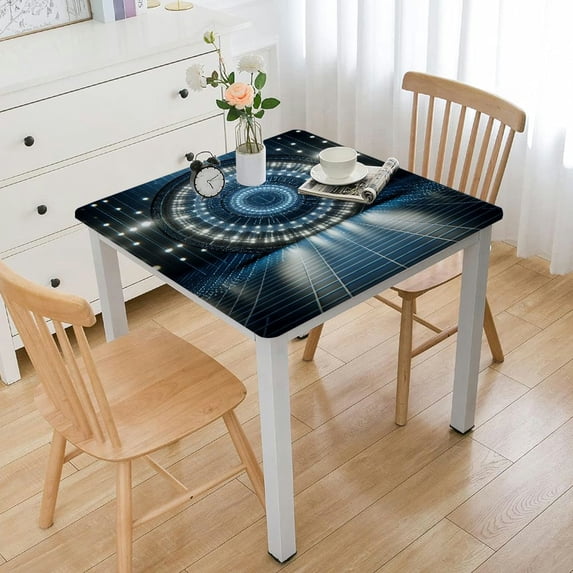 Table Cloth Rectangle Tablecloth Outdoor Washable Winkle and Stain Resistant Spandex Table Cover for Kitchen Dining Tabletop Decoration