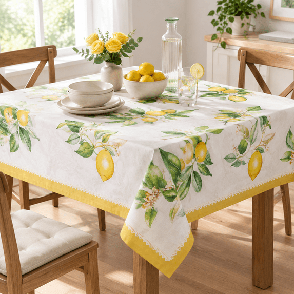 Square Rounded Designs Table Cloth Square Reusableton 60