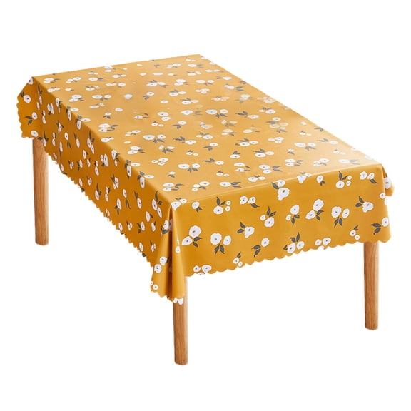 Table Cloth Table Cover for Dinner Desk Oil Proof and Washable Rectangular End Table Mat Protective Tabletop Cover for Home