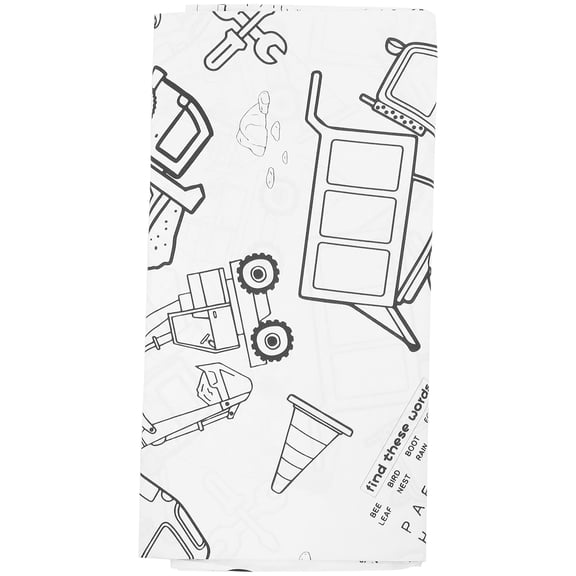 FENGGUIQU Construction Paper Tablecloth, Rectangular Party Decor for Indoor and Outdoor Use