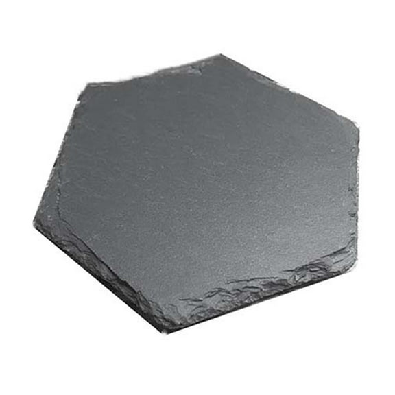 Table Coaster Decorative Stable Anti-scalding Reusable Home Cafe Restaurant Slate Stone Drink Coaster for Gifts
