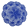 thumbnail image 1 of Table Coasters Round Placemats,Mini Small 7.5 Inch Coasters,Thin Handmade Crochet Round Cotton Lace Table Placemats Doilies Coasters Lace Fabric Coasters for Table, Decorative Coasters(Blue), 1 of 5