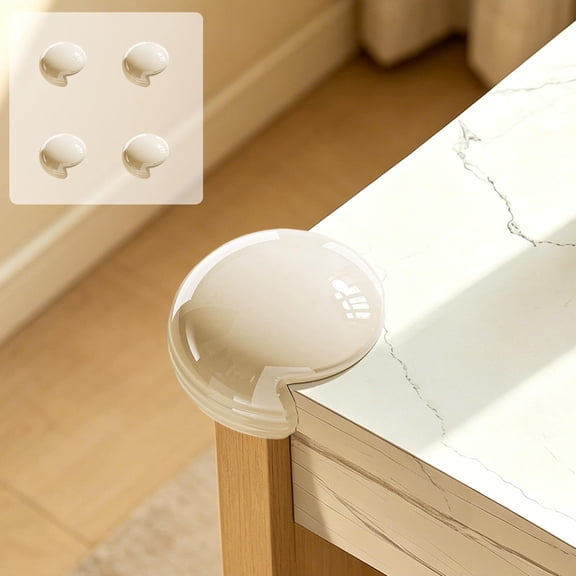 Table Corner Guards Edge Protectors Safety PVC Soft Cushion Strong Adhesive No Drill Install Furniture Protector Anti Collision Bumper for Home Living Room Kitchen Desk Cabinet