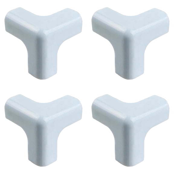 Table Corner Protector Guards 4PCS Silicone Anti Collision Guards - Self Adhesive Bumpers for Furniture Desks Tables and Range Hood, Shock Absorbing Edge Guards for Home Office and Child Safety