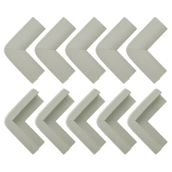 Table Corner Protectors, 16 Pack 55x24x8mm - Rubber Foam Furniture Table Desk Edge Cover Pads Protectors (Gray)