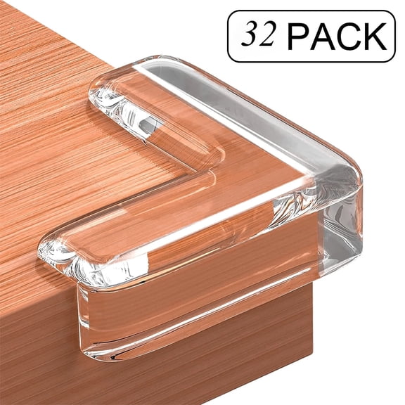 Table Corner Protectors for Furniture Safety Proofing Corner Guards 32 Pack