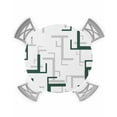 thumbnail image 1 of Table Cover Abstract Modernist Geometric Minimalism Round Elastic Edged Protector Cloth Waterproof, 1 of 5