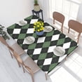 thumbnail image 1 of Table Cover Argyle Pattern Tablecloth Rectangular Waterproof Table Cloth Cover for Banquet 4FT, 1 of 5