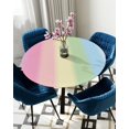 thumbnail image 1 of Table Cover Candy Stripes Round Elastic Edged Protector Cloth Waterproof Polyester Rectangle Fitte, 1 of 5