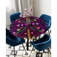 thumbnail image 1 of Table Cover Colorful Mexico Abstract Flower Round Elastic Edged Protector Cloth Waterproof Polyeste, 1 of 5