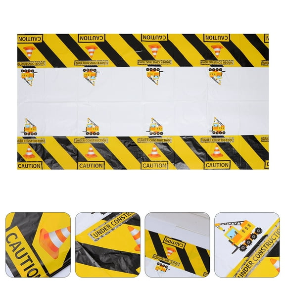 Table Cover Construction Tablecloth Boys Birthday Dump Truck Theme Table Cover Construction Birthday Party Supplies