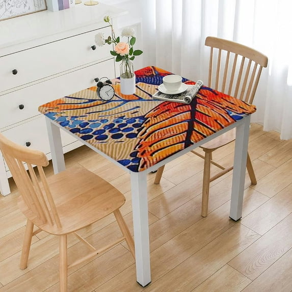 Table Cover Cotton Decorative Washable Rectangle Tabletop Tablecloths, Kitchen, Wedding, Restaurant & Camping, - Thanksgiving/Christmas
