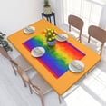thumbnail image 1 of Table Cover Flag LGBT Rectangular Tablecloth Waterproof 4FT Table Cloth Gay Pride Lesbian, 1 of 5
