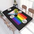 thumbnail image 1 of Table Cover LGBT Rectangular Tablecloth Oilproof 4FT Table Cloth Gay Pride s, 1 of 5