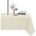 thumbnail image 1 of Table Cover Outdoor and Indoor Tablecloth - Washable Waterproof Wrinkle Free Table Cloth with Zipper and Umbrella Hole for Spring/Summer/Party/Picnic/BBQS/Patio Beige 60x84 inch, 1 of 6