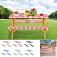 thumbnail image 1 of Table Cover Picnic Set with Elastic Edges, Waterproof Vinyl Tablecloth and Bench Covers for Outdoor Dining, Lattice Pattern Back Flannel Non-slip Protection, Topliu, 1 of 9
