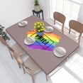 thumbnail image 1 of Table Cover Rectangular Elastic Edged Tablecloth Fit 4FT Table Cloth LGBT s, 1 of 5