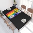 thumbnail image 1 of Table Cover Rectangular Elastic Edged Tablecloth Fit 4FT Table Cloth LGBT s, 1 of 5
