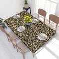thumbnail image 1 of Table Cover Rectangular Oilproof Leopard Leather Texture Tropical Wild Animal Table Cloth 4FT Tabl, 1 of 5